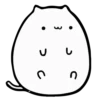 White Animated Cat 14