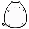 White Animated Cat 19