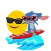 Emoji Bola 🟡 y Stitch Animado 7