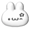 White bunny 3D emojis🐇 MOV 9