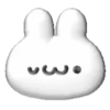 White bunny 3D emojis🐇 MOV 11