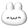 White bunny 3D emojis🐇 MOV 12