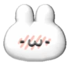White bunny 3D emojis🐇 MOV 18