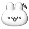 White bunny 3D emojis🐇 MOV 21