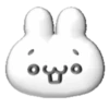 White bunny 3D emojis🐇 MOV 22