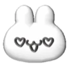 White bunny 3D emojis🐇 MOV 24