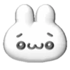 White bunny 3D emojis🐇 MOV 25