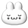 White bunny 3D emojis🐇 MOV 26