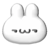White bunny 3D emojis🐇 MOV 29