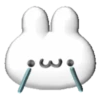 White bunny 3D emojis🐇 MOV 30
