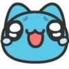BugCat Capoo 💙 Emoticono de ojos brillantes 🤩 1 5