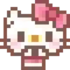 Emojis pixel hello kitty 🥰♥️ 9