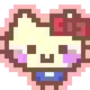 Emojis pixel hello kitty 🥰♥️ 11