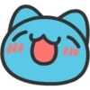 BugCat Capoo 💙 Emoticono de ojos brillantes 🤩 1 10