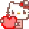 Emojis pixel hello kitty 🥰♥️ 15