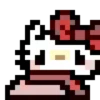 Emojis pixel hello kitty 🥰♥️ 17