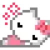 Emojis pixel hello kitty 🥰♥️ 19