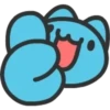 BugCat Capoo 💙 Emoticono de ojos brillantes 🤩 1 13