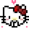 Emojis pixel hello kitty 🥰♥️ 27