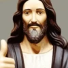 Jesús con Pulgares Arriba