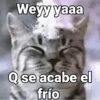Weyy yaaa Q se acabe el frío