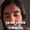 ya me siento tranquila
