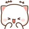 ❤️Peach Cat Mini Emojis🐱 8
