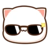 ❤️Peach Cat Mini Emojis🐱 10
