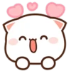 ❤️Peach Cat Mini Emojis🐱 12