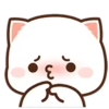 ❤️Peach Cat Mini Emojis🐱 14