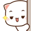 ❤️Peach Cat Mini Emojis🐱 17