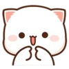❤️Peach Cat Mini Emojis🐱 19