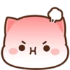 ❤️Peach Cat Mini Emojis🐱 22