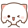 ❤️Peach Cat Mini Emojis🐱 23