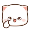 ❤️Peach Cat Mini Emojis🐱 25