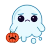 Spooky Halloween cute ghost 5
