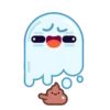 Spooky Halloween cute ghost 10