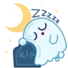 Spooky Halloween cute ghost 18