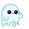 Spooky Halloween cute ghost 21