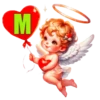 ALFABETO ANGELITO CON CORAZÓN 5