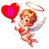 ALFABETO ANGELITO CON CORAZÓN 12