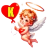 ALFABETO ANGELITO CON CORAZÓN 16