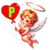 ALFABETO ANGELITO CON CORAZÓN 19