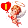 ALFABETO ANGELITO CON CORAZÓN 22