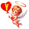ALFABETO ANGELITO CON CORAZÓN 23