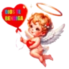 ALFABETO ANGELITO CON CORAZÓN 27