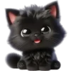Gatito Negro💞1🇵🇪Clásica 7