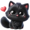 Gatito Negro💞1🇵🇪Clásica 10
