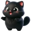 Gatito Negro💞1🇵🇪Clásica 19