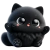 Gatito Negro💞1🇵🇪Clásica 22